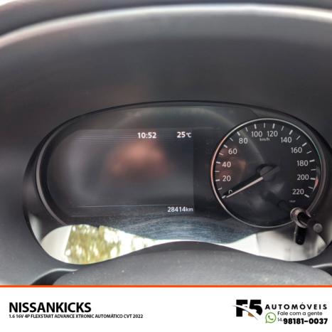 NISSAN Kicks 1.6 16V 4P FLEXSTART ADVANCE XTRONIC AUTOMTICO CVT, Foto 11