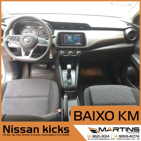 NISSAN Kicks 1.6 16V 4P FLEX ACTIVE X-TRONIC AUTOMTICO CVT, Foto 10