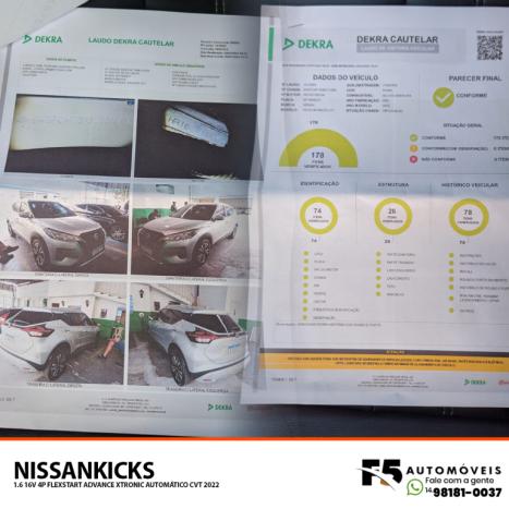 NISSAN Kicks 1.6 16V 4P FLEXSTART ADVANCE XTRONIC AUTOMTICO CVT, Foto 11