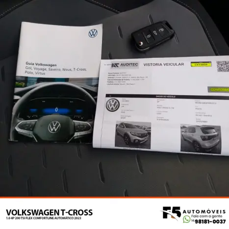 VOLKSWAGEN T-Cross 1.0 4P 200 TSI FLEX COMFORTLINE AUTOMTICO, Foto 8