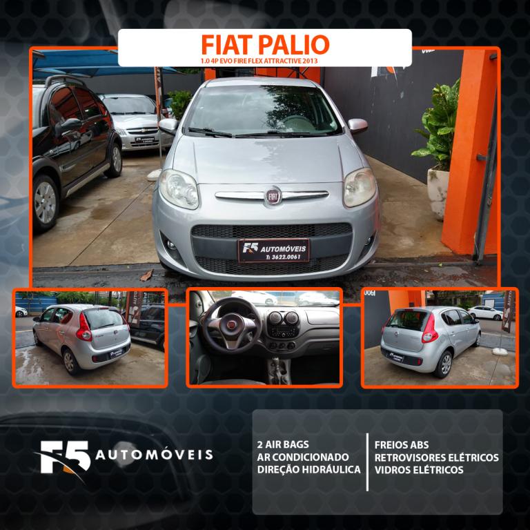 Fiat palio 1.0 4p Flex Attractive 2013 Fiat palio 1.0 4p Flex Attractive 2013