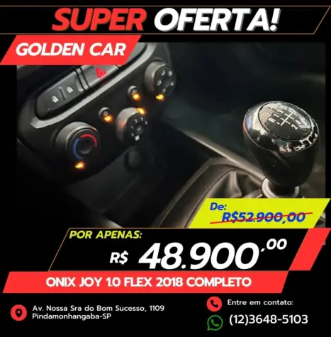 CHEVROLET Onix Hatch 1.0 4P FLEX JOY, Foto 5 CHEVROLET Onix Hatch 1.0 4P FLEX JOY, Foto 5