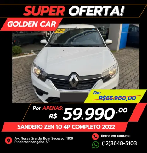 RENAULT Sandero 1.0 12V 4P FLEX SCE ZEN, Foto 3