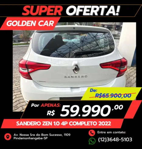 RENAULT Sandero 1.0 12V 4P FLEX SCE ZEN, Foto 6