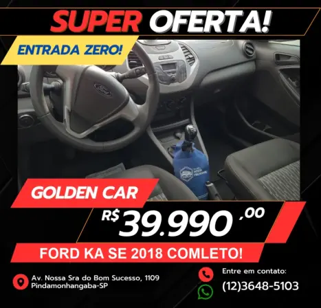 FORD Ka Hatch 1.0 12V 4P TI-VCT SE FLEX, Foto 8