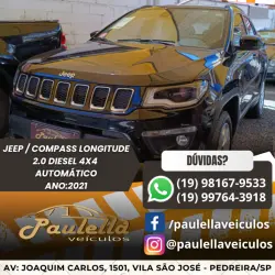 JEEP Compass 2.0 16V 4P LONGITUDE TURBO DIESEL 4X4 AUTOMTICO