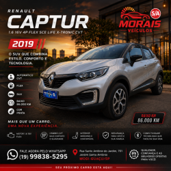 RENAULT Captur 1.6 16V 4P FLEX SCE LIFE X-TRONIC CVT