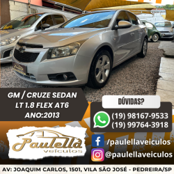 CHEVROLET Cruze Sedan 1.8 16V 4P LT ECOTEC FLEX AUTOMTICO