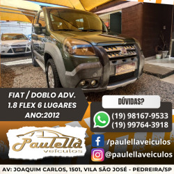 FIAT Doblo 1.8 16V 4P FLEX ADVENTURE 6 LUGARES