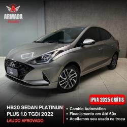 HYUNDAI HB 20 Sedan 1.0 12V 4P FLEX TGDI PLATINUM TURBO AUTOMTICO