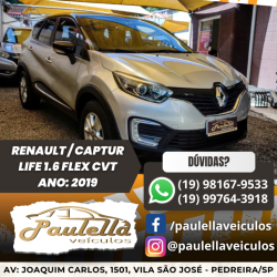 RENAULT Captur 1.6 16V 4P FLEX SCE LIFE X-TRONIC CVT