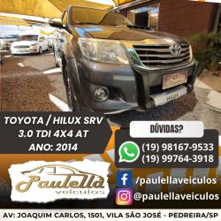 TOYOTA Hilux Caminhonete 3.0 16V 4P 4X4 SRV TURBO DIESEL CABINE DUPLA AUTOMTICO