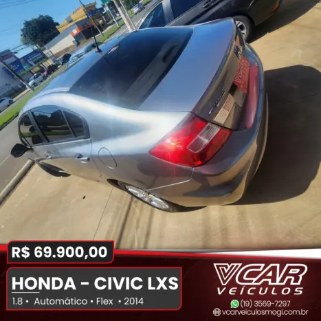 HONDA Civic 1.8 16V 4P FLEX LXS AUTOMTICO, Foto 4