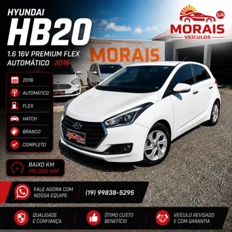 HYUNDAI HB 20 Hatch 1.6 16V 4P PREMIUM FLEX AUTOM�TICO, Foto 1