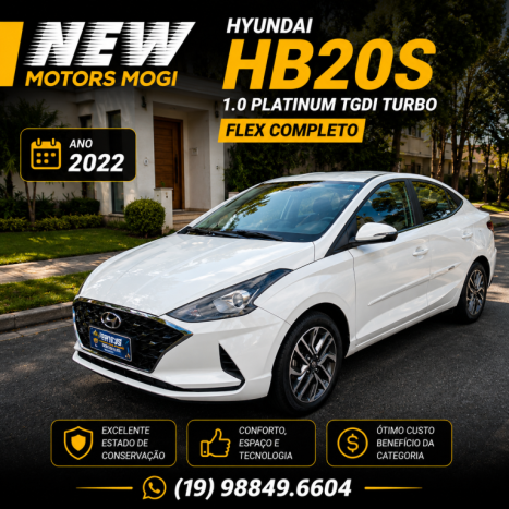 HYUNDAI HB 20 Sedan 1.0 12V 4P FLEX TGDI PLATINUM TURBO, Foto 1