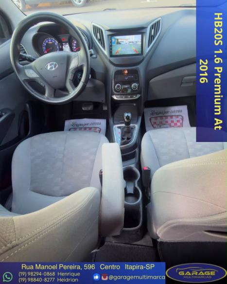 HYUNDAI HB 20 Sedan 1.6 16V 4P FLEX PREMIUM AUTOM�TICO, Foto 5