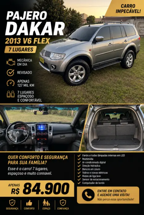 MITSUBISHI Pajero Dakar 3.5 V6 24V 4P HPE FLEX 4X4 7 LUGARES AUTOMÁTICO, Foto 1