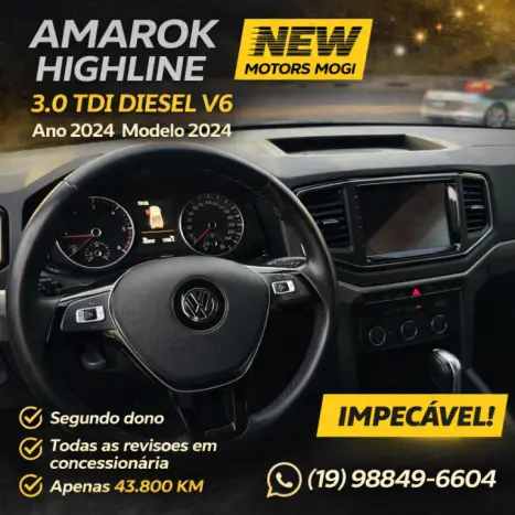 VOLKSWAGEN Amarok 3.0 V6 CABINE DUPLA HIGHLINE 4X4 TURBO INTERCOOLER AUTOM�TICO, Foto 4