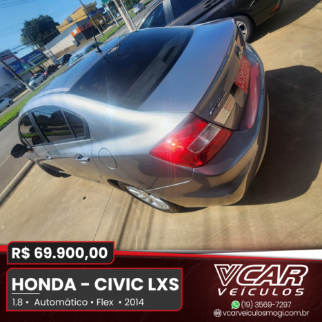 HONDA Civic 1.8 16V 4P FLEX LXS AUTOMTICO, Foto 4