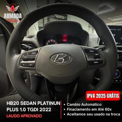 HYUNDAI HB 20 Sedan 1.0 12V 4P FLEX TGDI PLATINUM TURBO AUTOMTICO, Foto 10