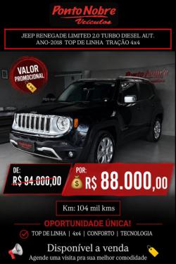 JEEP Renegade 2.0 16V 4P TURBO DIESEL LIMITED 4X4 AUTOM�TICO