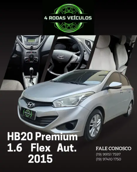 HYUNDAI HB 20 Hatch 1.6 16V 4P PREMIUM FLEX AUTOM�TICO, Foto 3