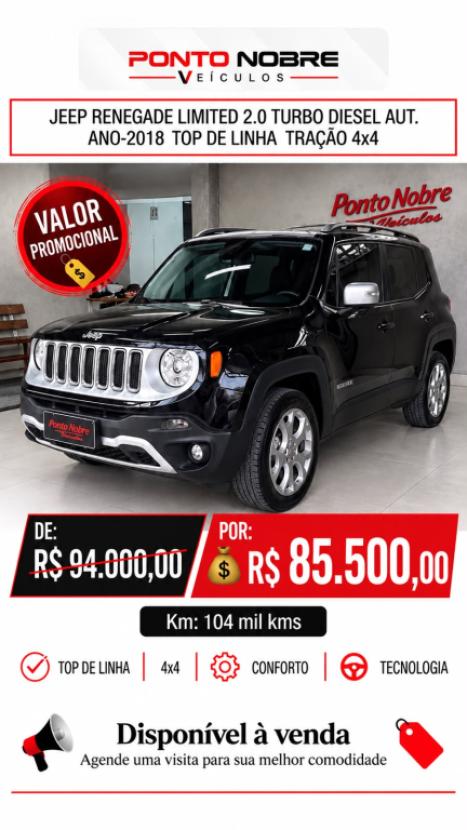 JEEP Renegade 2.0 16V 4P TURBO DIESEL LIMITED 4X4 AUTOMÁTICO, Foto 1