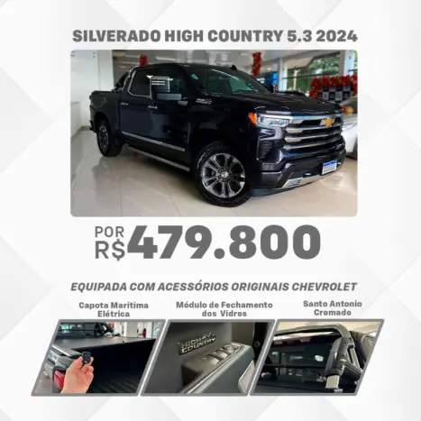 CHEVROLET Silverado 5.3 V8 1500 HIGH COUNTRY CABINE DUPLA 4X4 AUTOMTICO, Foto 1