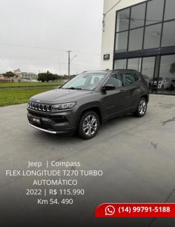 JEEP Compass 1.3 16V 4P FLEX LONGITUDE T270 TURBO AUTOMÁTICO