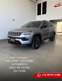 JEEP Compass 1.3 16V 4P FLEX SPORT T270 TURBO AUTOMÁTICO