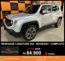 JEEP Renegade 2.0 16V 4P TURBO DIESEL LONGITUDE 4X4 AUTOM�TICO
