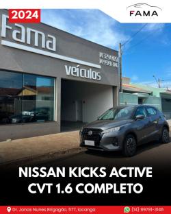 NISSAN Kicks 1.6 16V 4P FLEX ACTIVE X-TRONIC AUTOM�TICO CVT