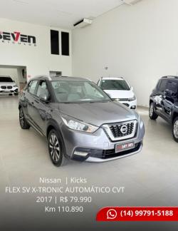 NISSAN Kicks 1.6 16V 4P FLEX SV X-TRONIC AUTOMÁTICO CVT