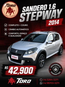 RENAULT Sandero 1.6 16V 4P FLEX SCE STEPWAY ZEN X-TRONIC AUTOM�TICO CVT