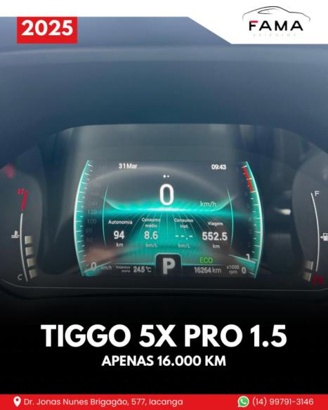 CHERY Tiggo 5X Pro 1.5 16V 4P VVT TURBO iFLEX AUTOM�TICO CVT, Foto 15