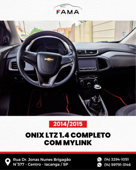 CHEVROLET Onix Hatch 1.4 4P FLEX LTZ, Foto 9 CHEVROLET Onix Hatch 1.4 4P FLEX LTZ, Foto 9