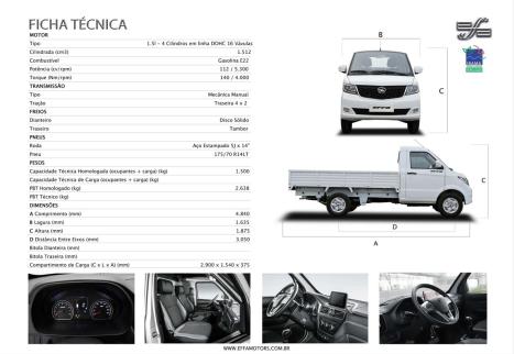 EFFA MOTORS V21 Cabine Simples 1.5 BA, Foto 11