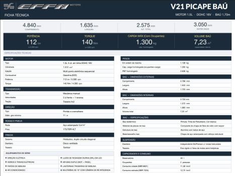 EFFA MOTORS V21 Cabine Simples 1.5 BA�, Foto 15