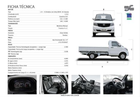 EFFA MOTORS V21 Cabine Simples 1.5 BA�, Foto 15