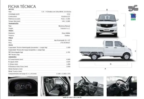 EFFA MOTORS V22 Cabine Dupla 1.5 4P, Foto 11