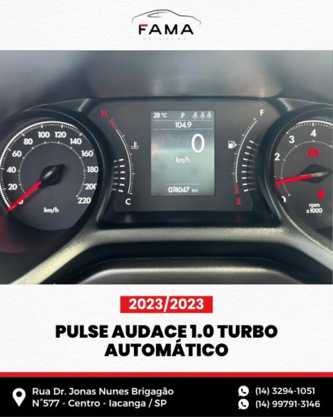 FIAT Pulse 1.0 12V 4P FLEX 200 AUDACE TURBO AUTOMTICO CVT, Foto 8
