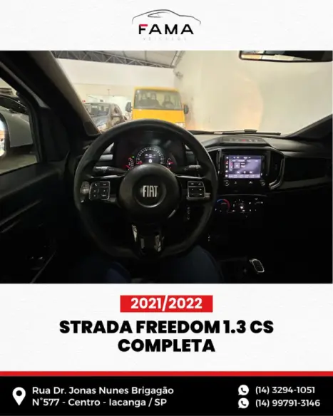 FIAT Strada 1.3 FIREFLY FLEX FREEDOM CABINE SIMPLES PLUS, Foto 5 FIAT Strada 1.3 FIREFLY FLEX FREEDOM CABINE SIMPLES PLUS, Foto 5