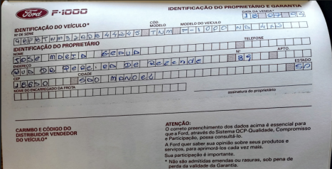 FORD F-1000 3.9 SUPER S�RIE CABINE SIMPLES DIESEL, Foto 22