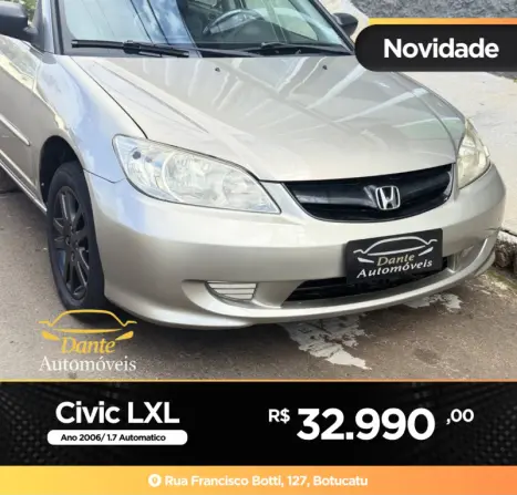 HONDA Civic 1.7 16V 4P LXL AUTOMÁTICO, Foto 2
