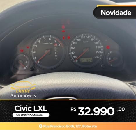 HONDA Civic 1.7 16V 4P LXL AUTOMÁTICO, Foto 12