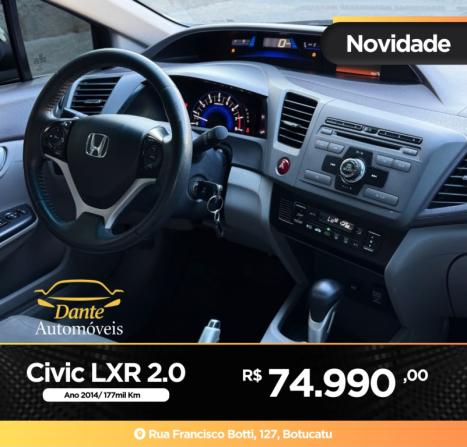 HONDA Civic 2.0 16V 4P FLEX LXR AUTOM�TICO, Foto 13