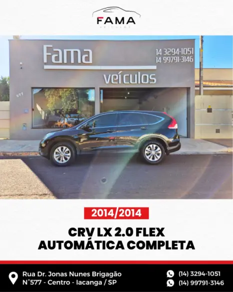 HONDA CRV 2.0 16V 4P LX AUTOMÁTICO, Foto 4 HONDA CRV 2.0 16V 4P LX AUTOMÁTICO, Foto 4