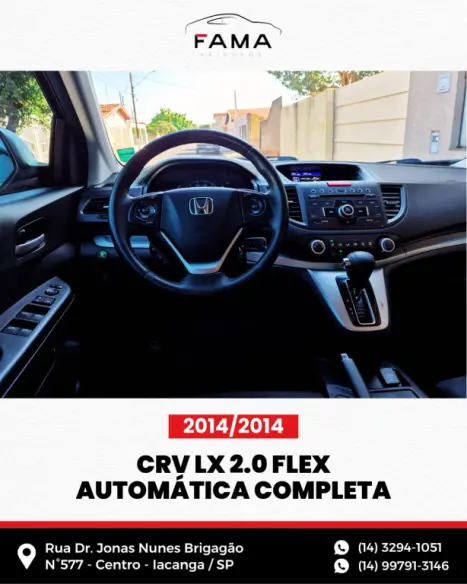 HONDA CRV 2.0 16V 4P LX AUTOMÁTICO, Foto 8 HONDA CRV 2.0 16V 4P LX AUTOMÁTICO, Foto 8