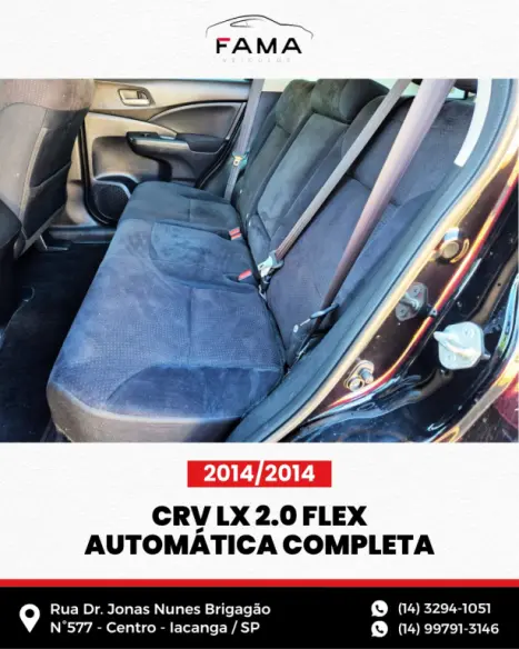 HONDA CRV 2.0 16V 4P LX AUTOMÁTICO, Foto 9 HONDA CRV 2.0 16V 4P LX AUTOMÁTICO, Foto 9