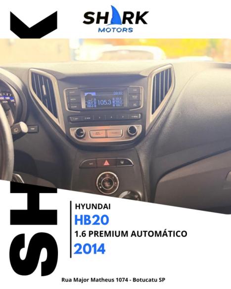 HYUNDAI HB 20 Hatch 1.6 16V 4P PREMIUM FLEX AUTOMÁTICO, Foto 9